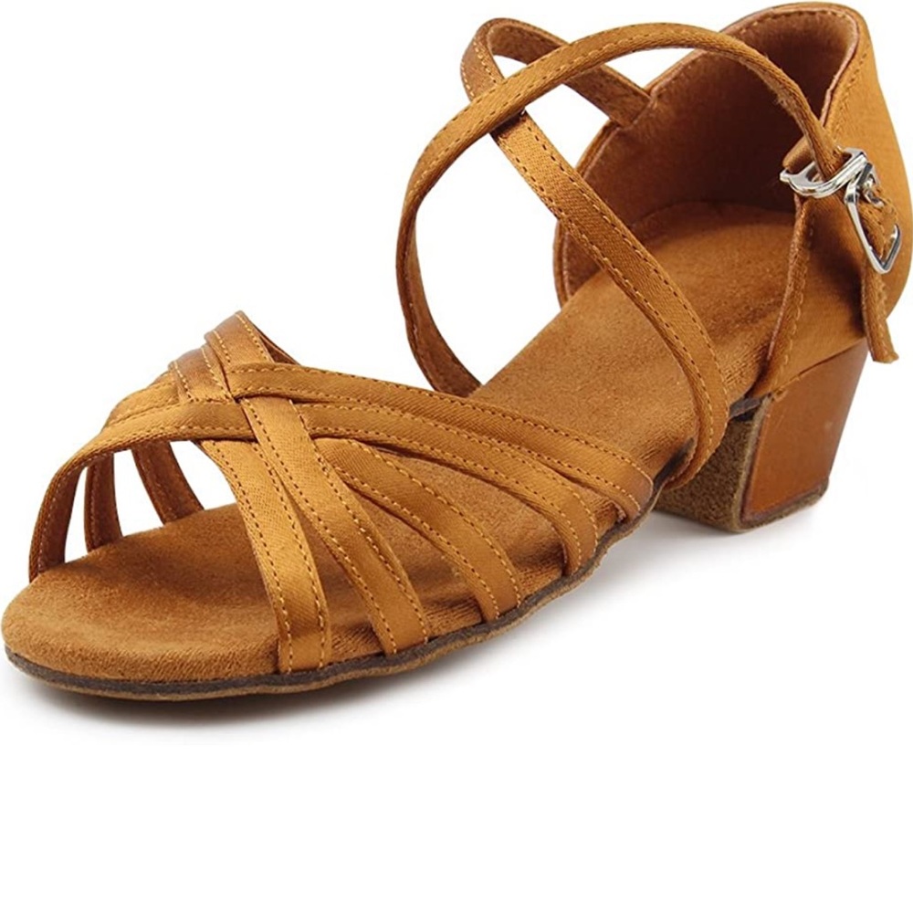 Toddler girls Dancing Shoes Low heel. Sz 9.5 EUC